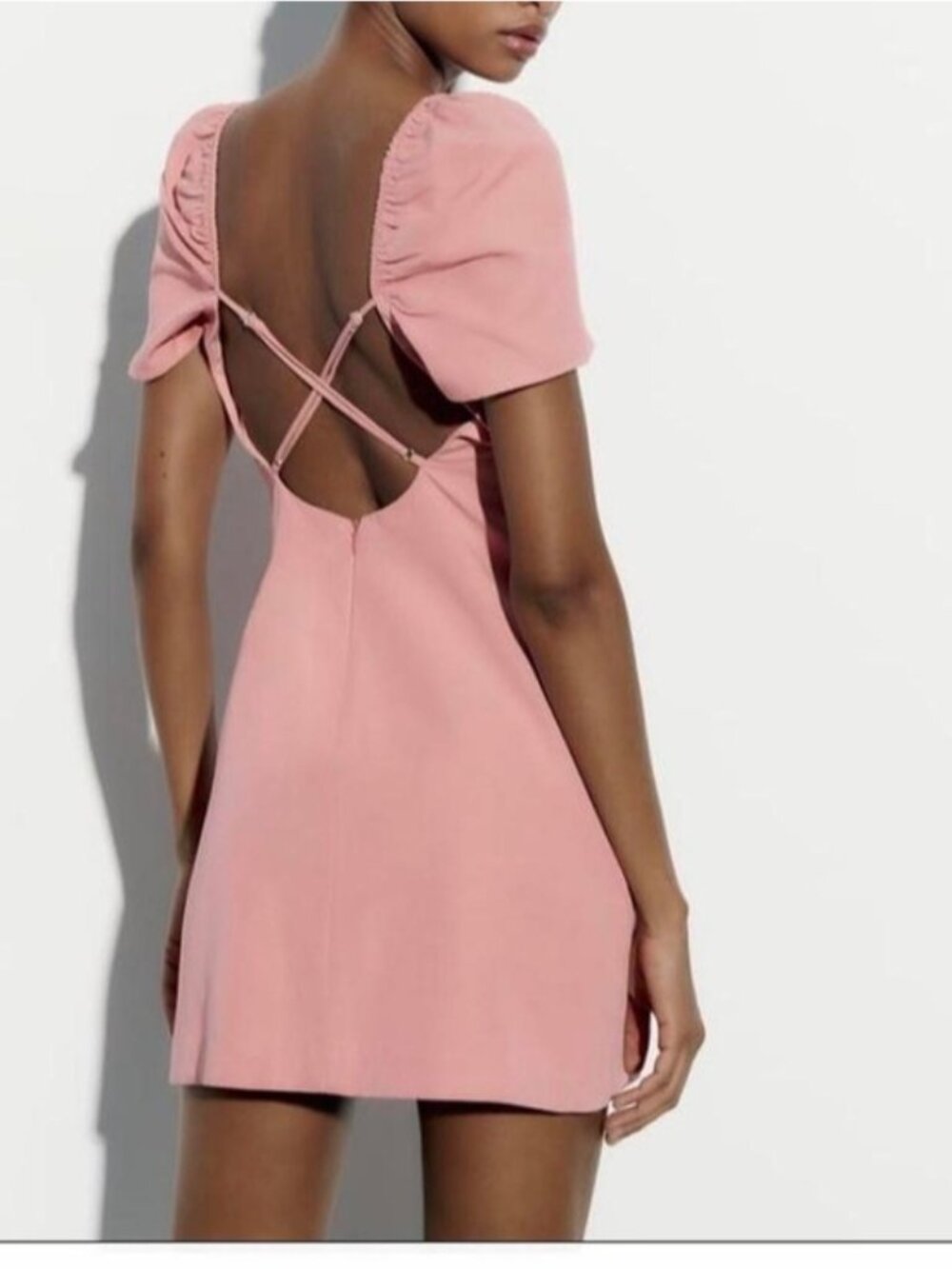 NWT Zara Linen Mini Dress - Picture 3 of 11